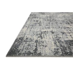 Austen Pebble/Charcoal 3 ft. 11 in. x 5 ft. 7 in. Modern Abstract Area Rug