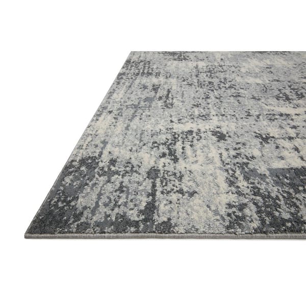 Austen Pebble/Charcoal 5 ft. 3 in. x 7 ft. 7 in. Modern Abstract Area Rug