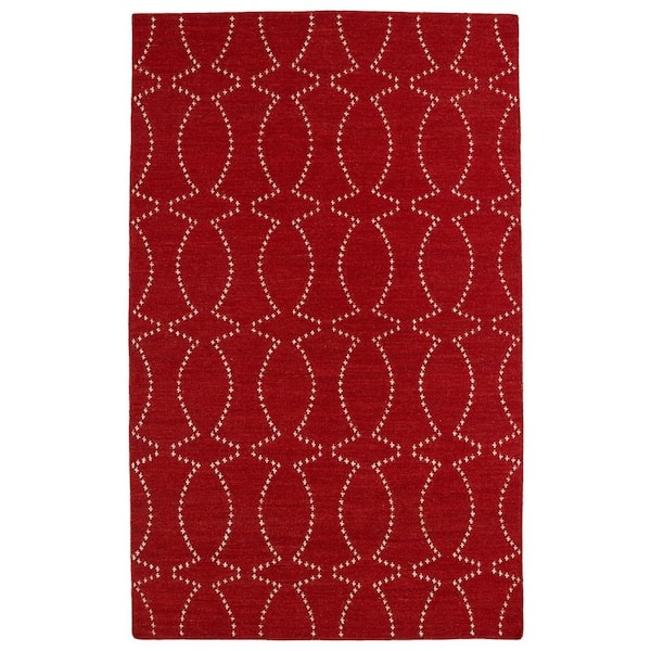 Kaleen Glam Red 8 ft. x 10 ft. Area Rug