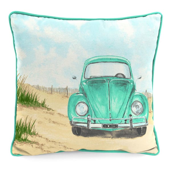 Jordan Manufacturing 16 in. L x 16 in. W x 4 in. T Square Outdoor Throw Pillow