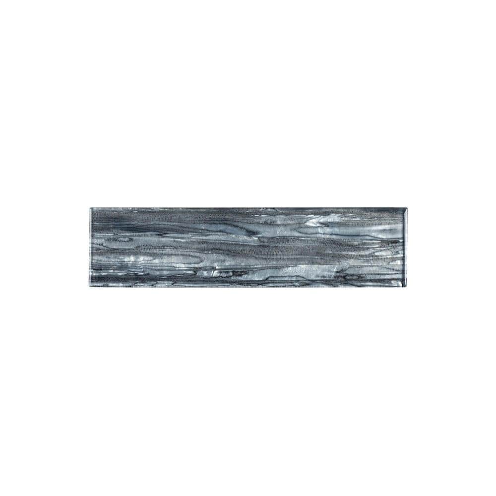 Take Home Tile Sample - Abalone Gray 3 in. x 6 in. Glossy Glass price history on PriceWatchPro