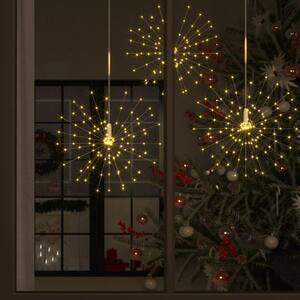 Indoor/Outdoor Firework Warm White LED Lights for Christmas and Garden Decor