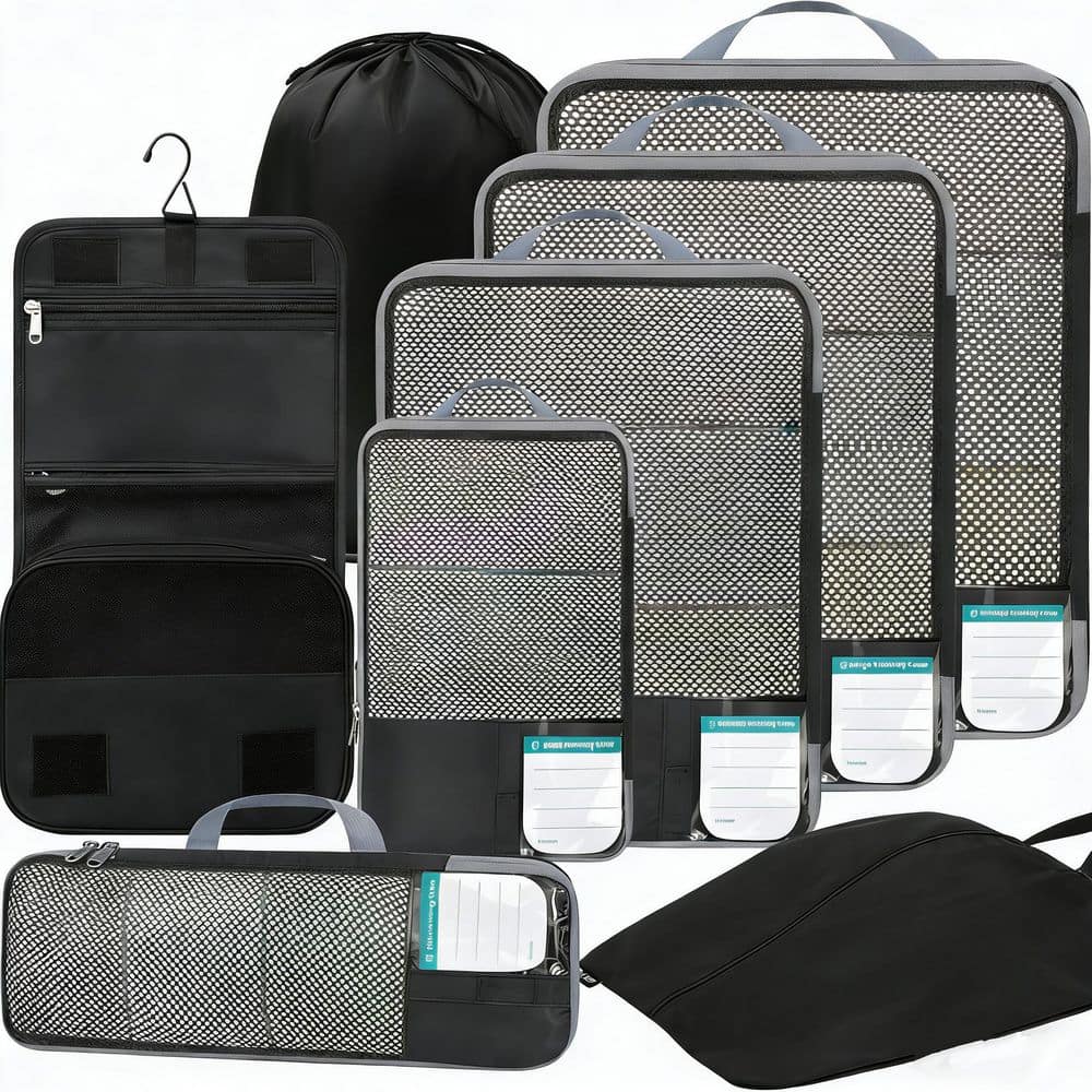 旅行かばん・小分けバッグ Supreme Packing Cube Set (3pcs) Wudkey 8 Set Compression Packing Cubes Travel Accessories