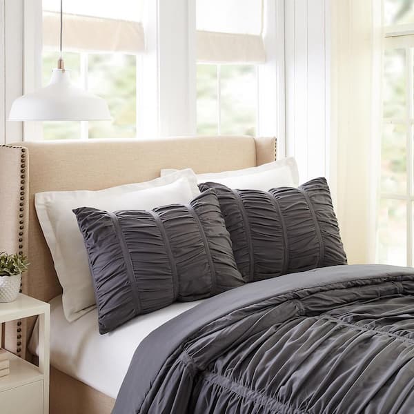 Dark gray store comforter queen