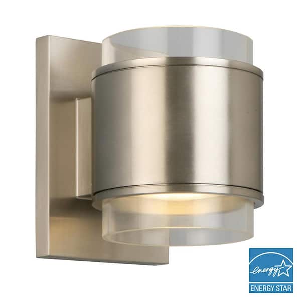 Home Decorators Collection 5-Watt Brushed Nickel Integrated LED Wall Sconce