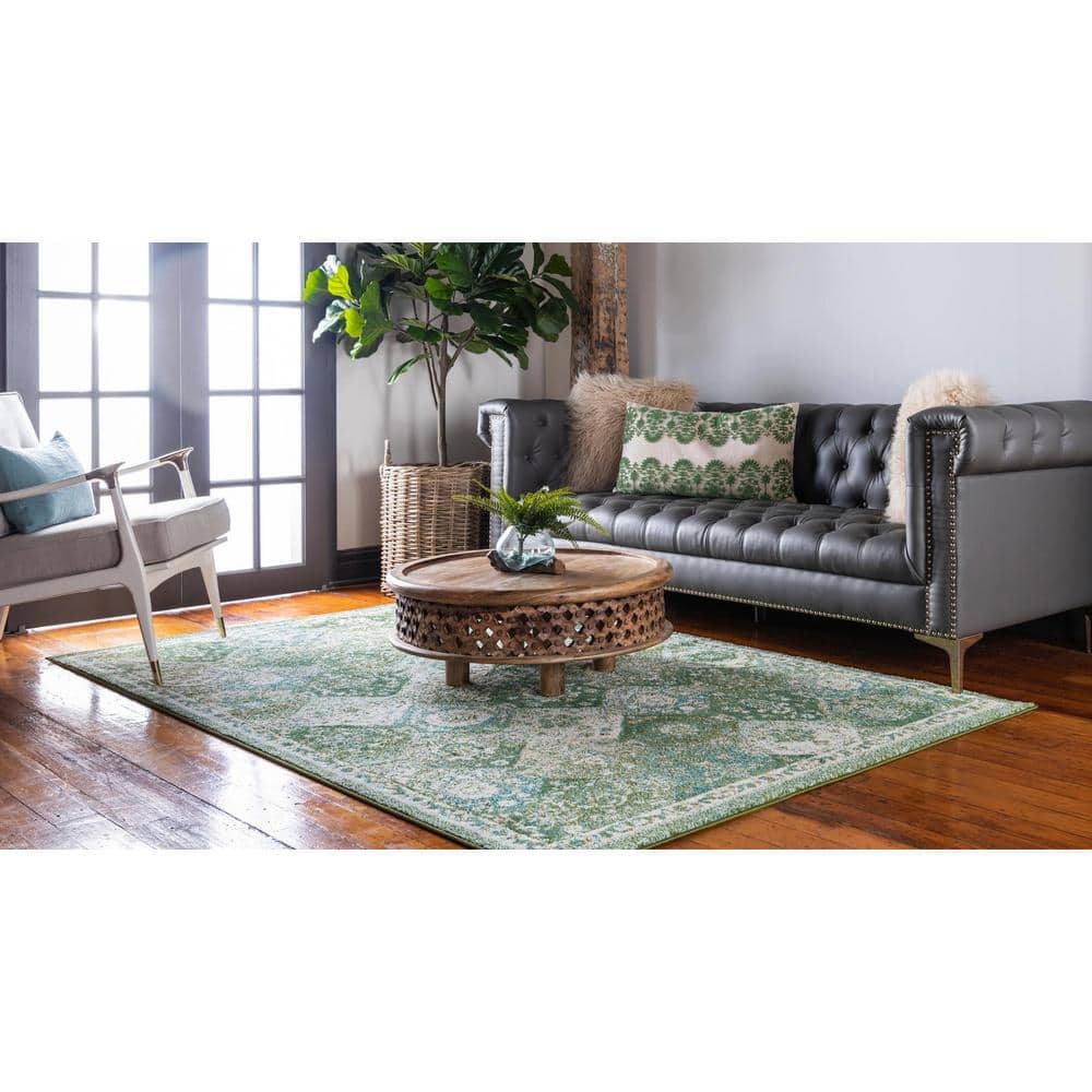 Green Meadow Bliss 10' x 14' Synthetic Rectangular Area Rug