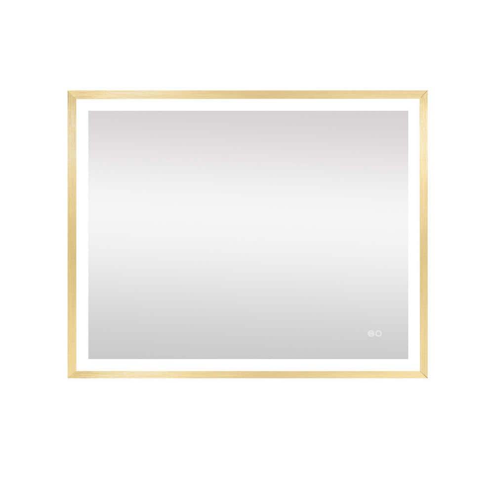 40 in. W x 32 in. H LED Rectangular Framed Wall Mounted Bathroom Vanity Mir