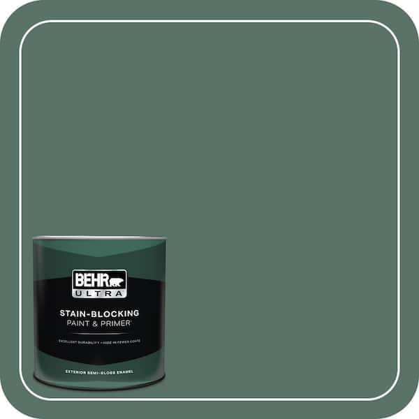 BEHR ULTRA 1 qt. #470F-6 Hilltop Semi-Gloss Enamel Exterior Paint & Primer