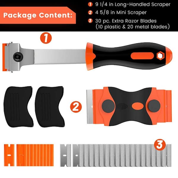 Putty Knife, 3 Pack, Plastic Paint Scraper, Plastic Scraper, Plastic