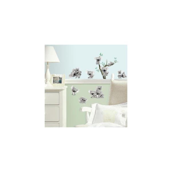 RoomMates 5 in. x 11.5 in. Koalas Peel and Stick Wall Decal