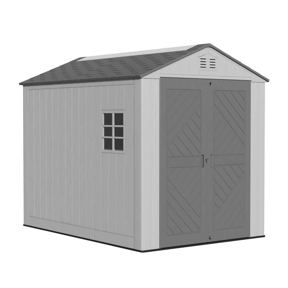 6 ft. W x 9 ft. D Outdoor Storage Shed with Floor, Lockable Resin Garden Tool Shed price history on PriceWatchPro