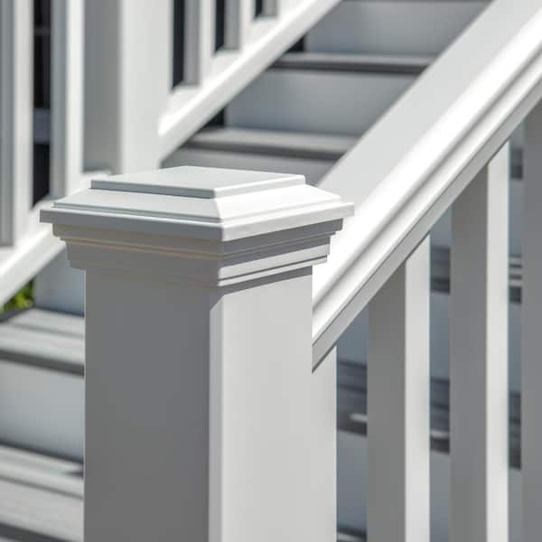 Trex 6-in x 6-in Classic White Composite Deck Post Cap