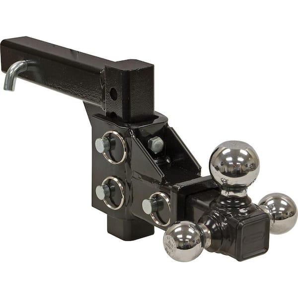 Drop Turn Trailer Tow 2 Adjustable Tri-Ball Hitch Mount 
