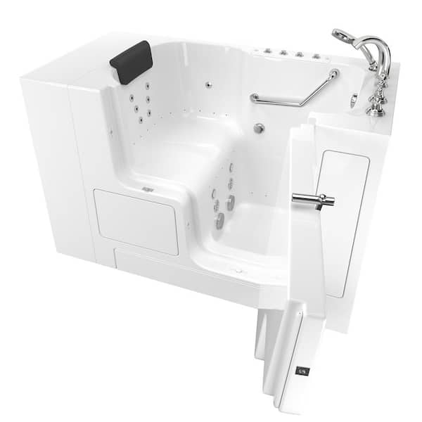 American Standard Gelcoat premium series 32 in. x 52 in. Right Hand Drain Soaking Bathtub in White