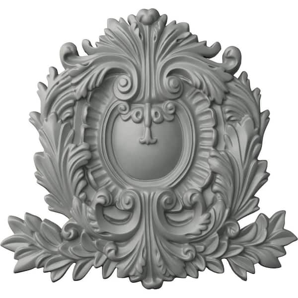 Ekena Millwork 1 in. x 11-3/8 in. x 10-5/8 in. Polyurethane Modena Center Onlay Moulding