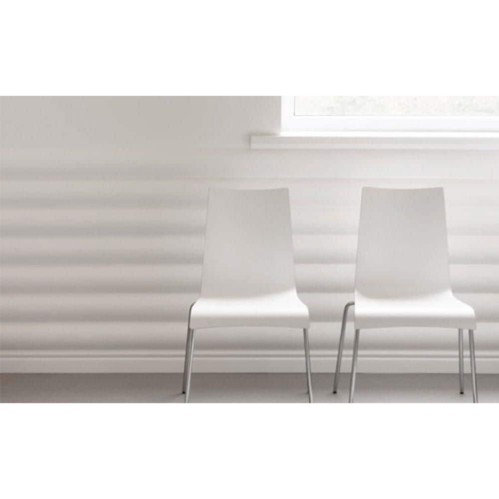 Primed White Polyurethane Crown Moulding Panel, 78 inches