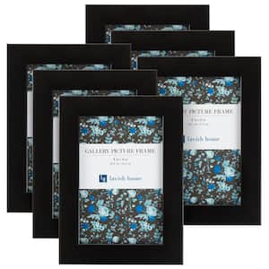 4 in. x 6 in. Black Picture Frame (6-Pack)