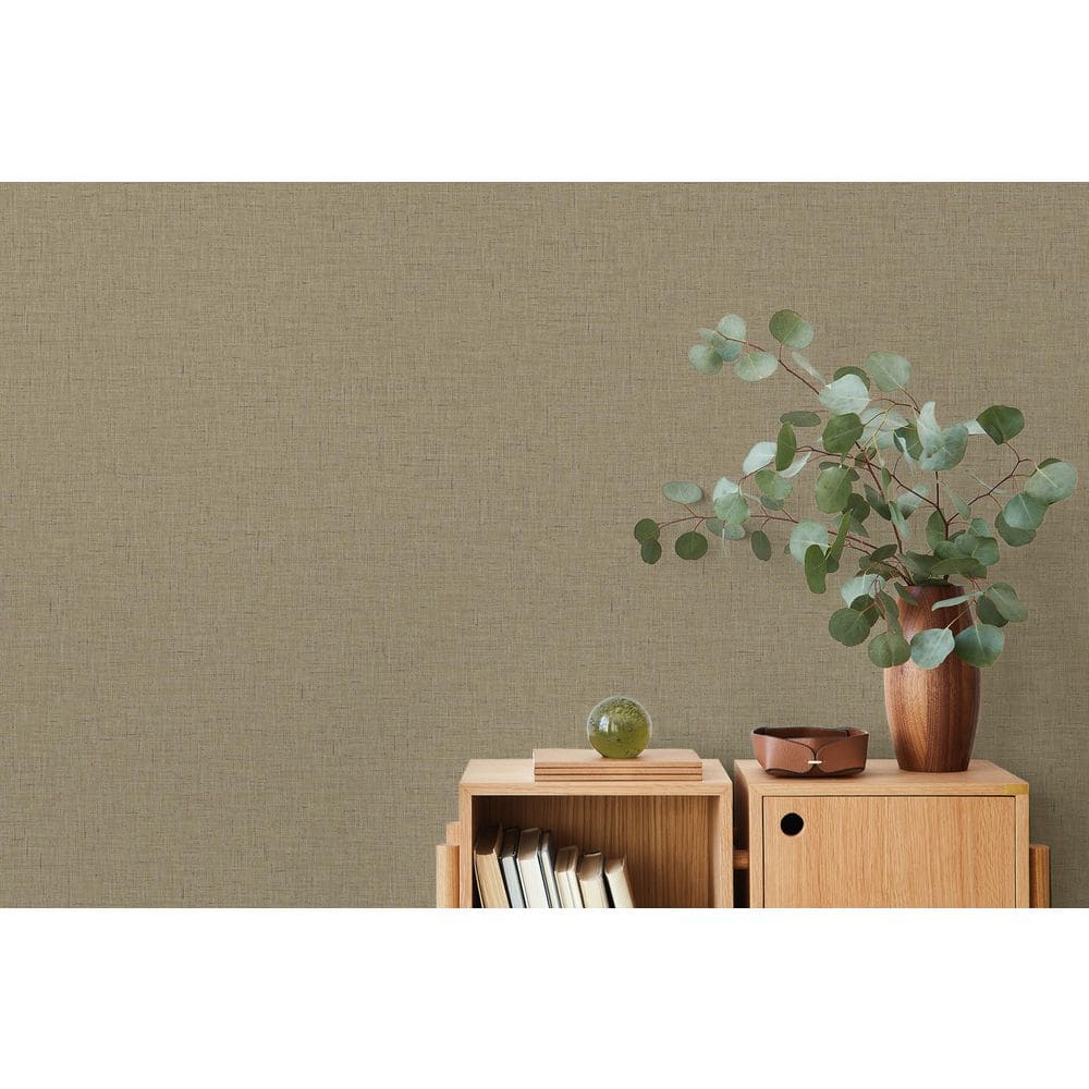 60.75 sq. ft. Beige Stretford Linen Embossed Vinyl Unpasted Wallpaper Roll price history on PriceWatchPro