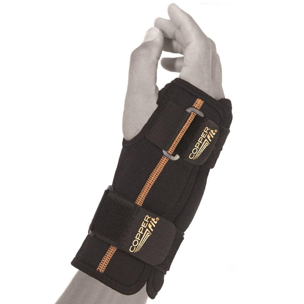 COPPER FIT Rapid Relief One Size Fits Most Wrist Brace in Black