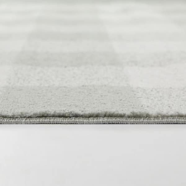 Chester Grey 7 ft. 10 in. x 10 ft. Gingham Area Rug