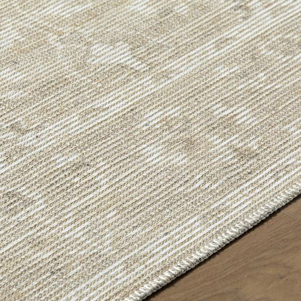 Nabela Noor Home Asha Oatmeal/Off-White Traditional 6 ft. x 9 ft. Area Rug