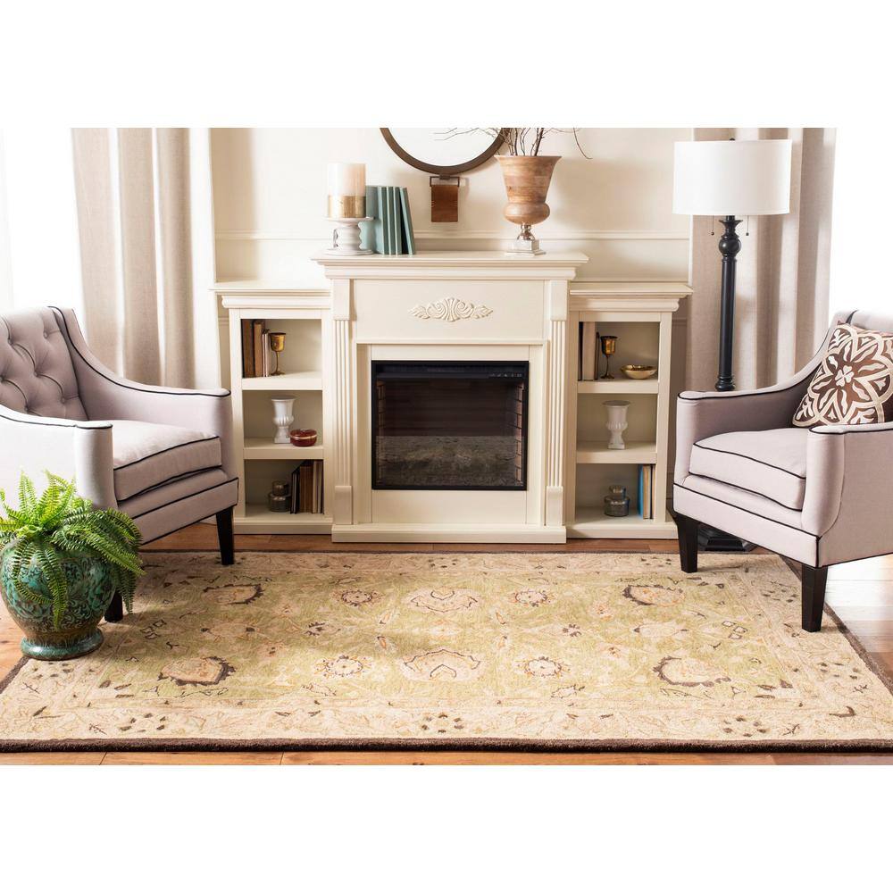 Ivory Handmade Tufted Wool Area Rug, 2' x 3'