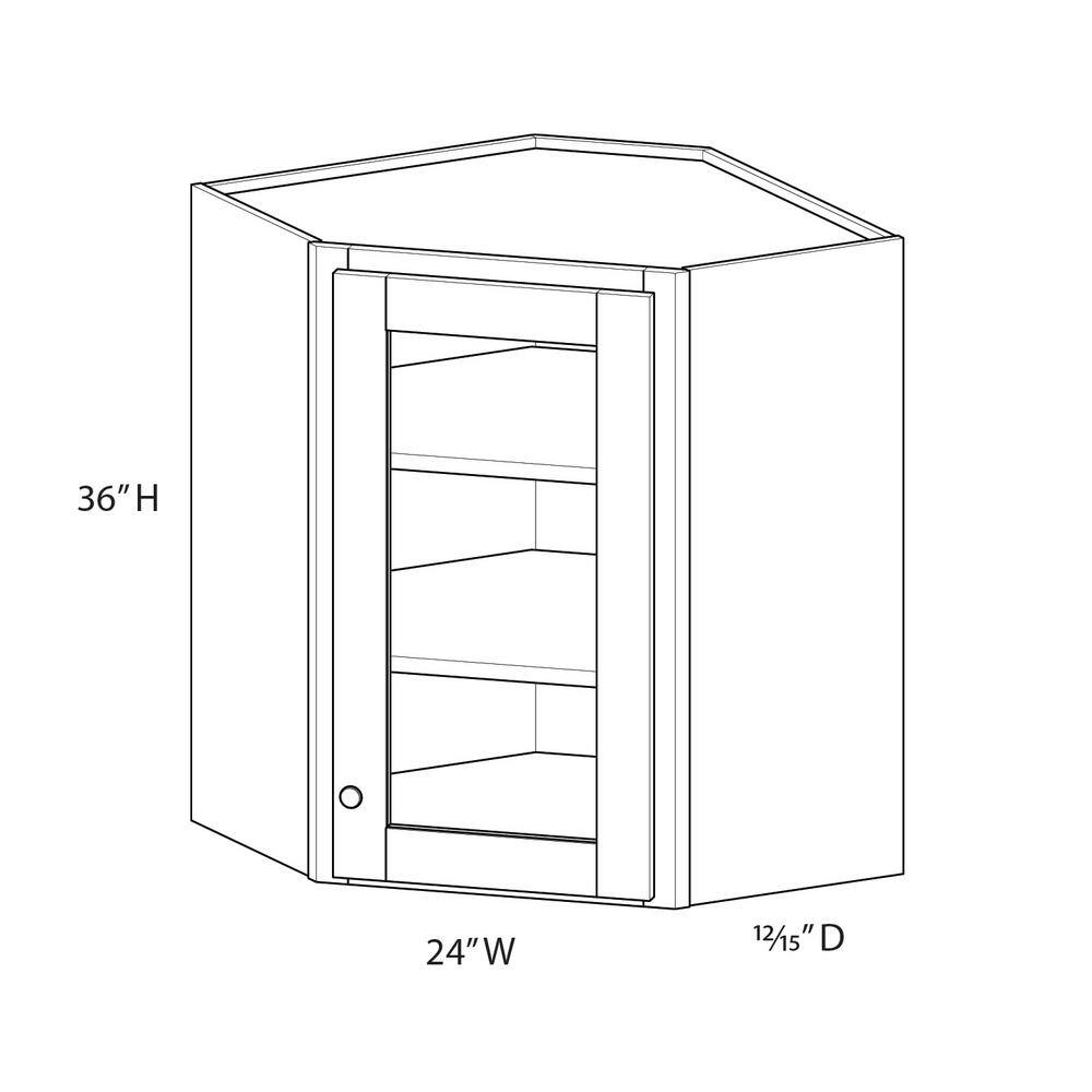 Norfolk Shaker 24 in. W x 36 in. H x 12 in. D in Painted White Plywood Asse