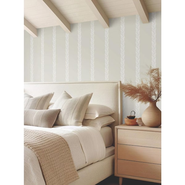 Braided Stripe Brown Wallpaper