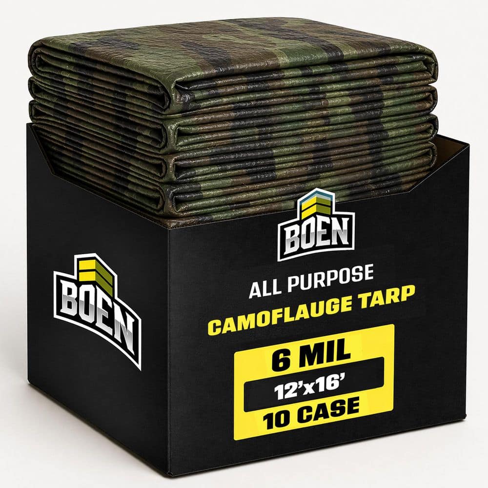 12 ft x 16 ft Camo Tarp, 10-Pack, 6 Mil Thick Multi-Purpose Large Waterproof Cover price history on PriceWatchPro