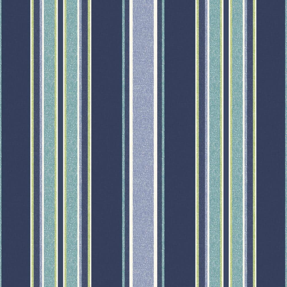 Sapphire Aurora Blue Stripe Tufted Polyfill Dining Chair Cushion Set