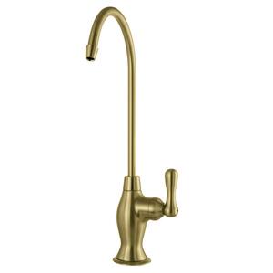 Restoration Single-Handle Reverse Osmosis System Filtration Water Air Gap Beverage Faucet in Brushed Brass