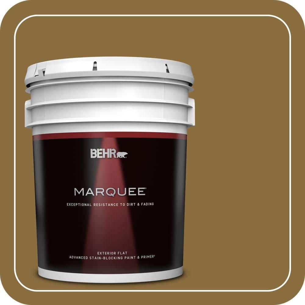5 Gal. #S310-7A Vintage Brass Flat Exterior Paint and Primer product image for price tracking