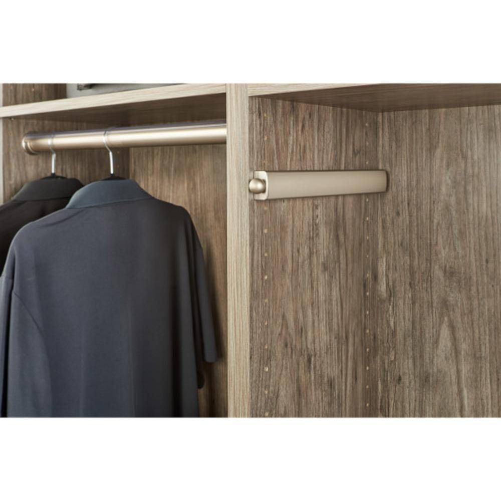 Satin Nickel Extendable Telescoping Closet Valet Rod Set