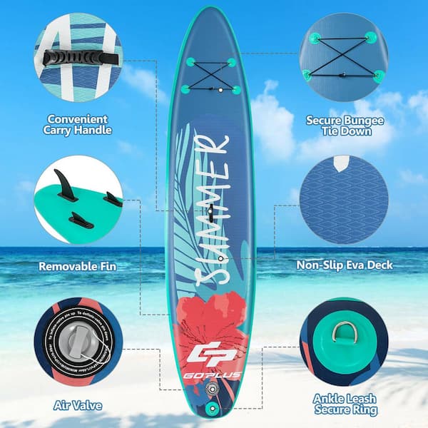 Stand upパドルボード VEVOR Inflatable Stand Up Paddle Board 11ft. Sup Surf Board