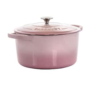 Artisan 7 qt. Enameled Cast Iron Dutch Oven in Blush Pink