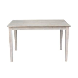 Tavolo Da Pranzo In Legno Massello International Concepts - Finitura Espresso - Dimensioni 76x76x100,9 Cm - Con Blocco Macellaio E Base Regolabile