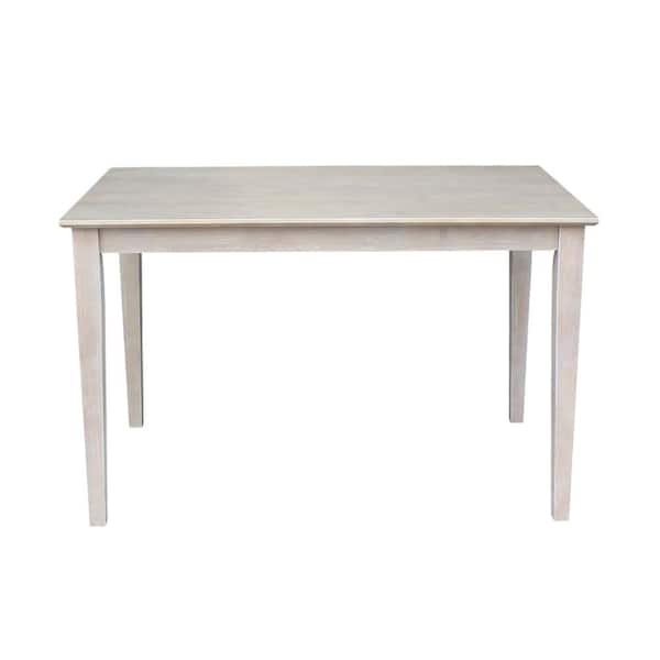 Tavolo Da Pranzo In Legno Massello International Concepts - Finitura Espresso - Dimensioni 76x76x100,9 Cm - Con Blocco Macellaio E Base Regolabile