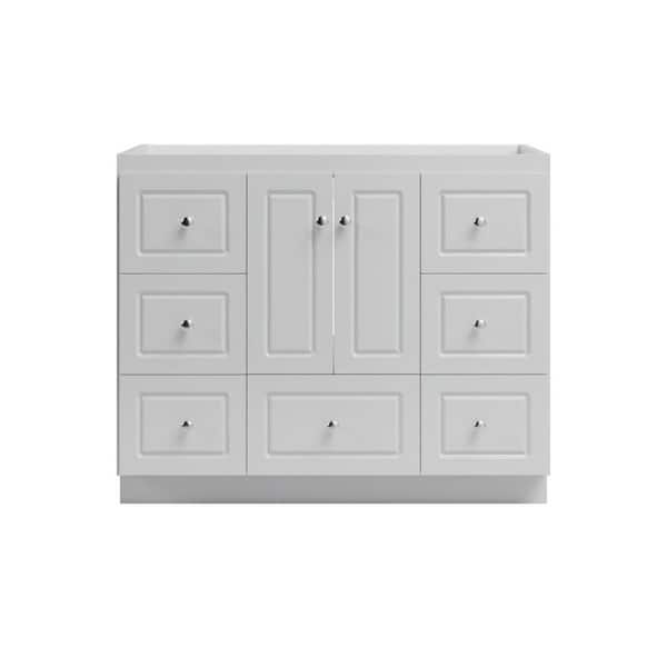 Ultraline 42 in. W x 21 in. D x 34.5 in. H Bath Vanity Cabinet without Top in Dewy Morning