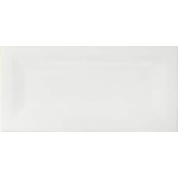 MSI Retro Blanco Inverted Beveled 3 in. x 6 in. Glossy Ceramic White Subway Tile (0.13 sq. ft.)