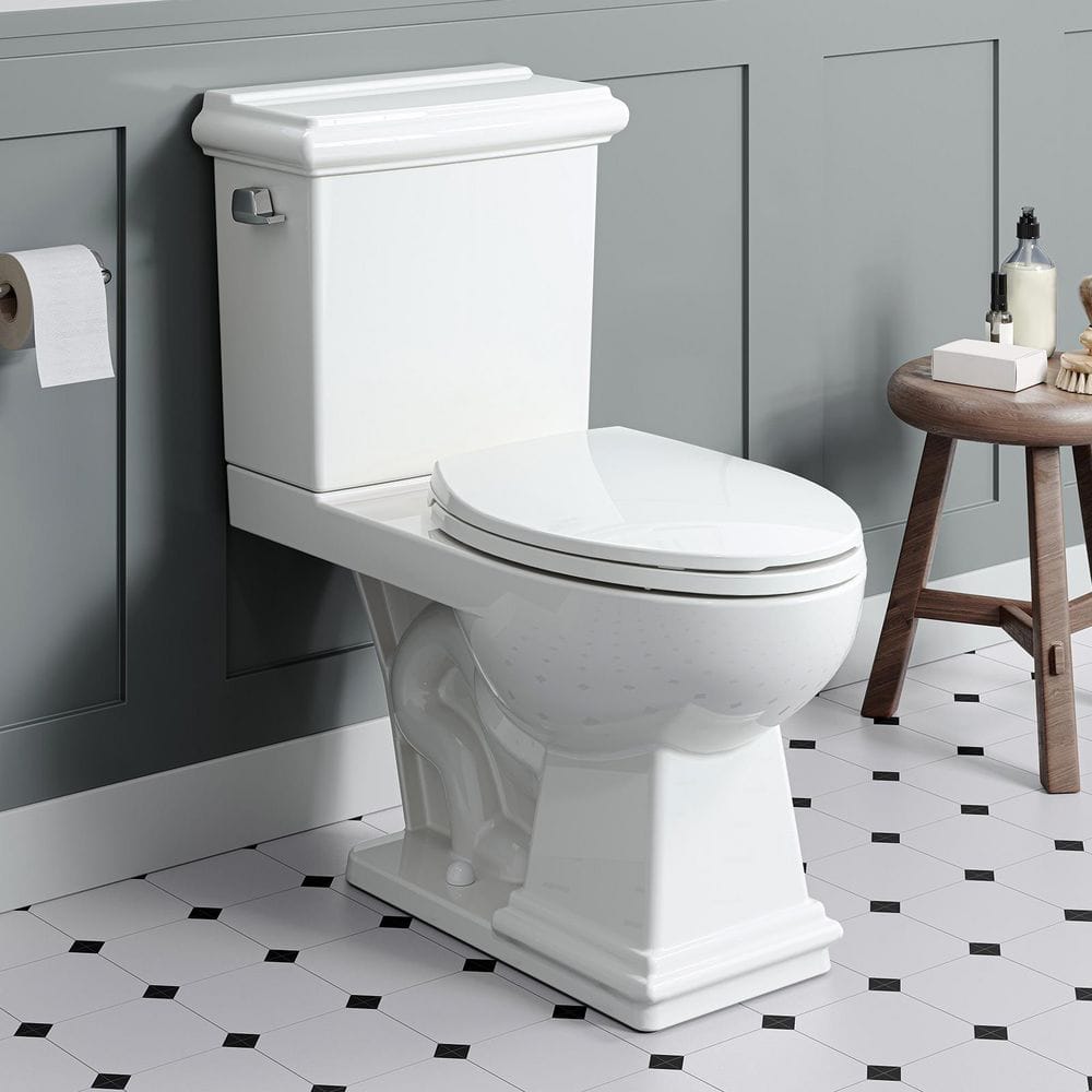 HOROW 17.52 in. ADA Chair Height 2-piece 1.27 GPF Single Flush