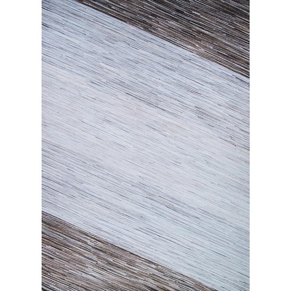 Couristan Prairie Windswept Bark-Grey 4 ft. x 5 ft. Area Rug