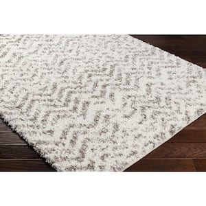 Ultra Shag Gray Modern 5 ft. x 7 ft. Indoor Area Rug