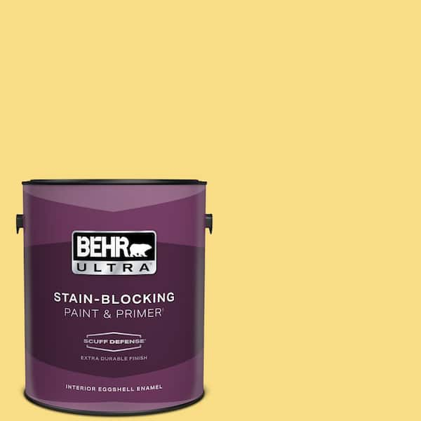 BEHR ULTRA 1 gal. #390B-5 Bee Pollen Extra Durable Eggshell Enamel Interior Paint & Primer