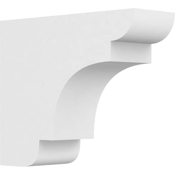 Ekena Millwork 4 in. x 10 in. x 12 in. Standard New Brighton Architectural Grade PVC Rafter Tail Brace