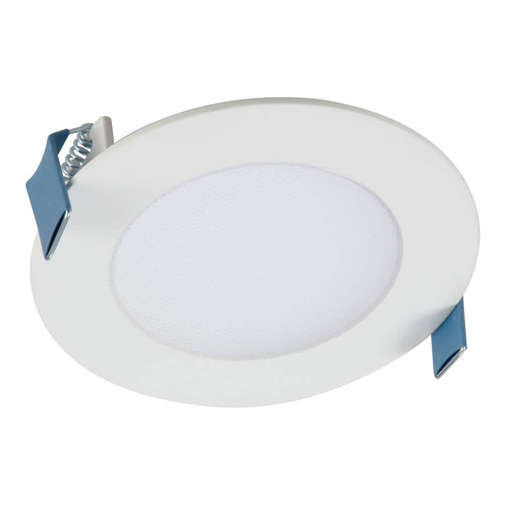 White Aluminum 4-Inch Ultra Thin LED Recessed Light Kit, 2-Pack