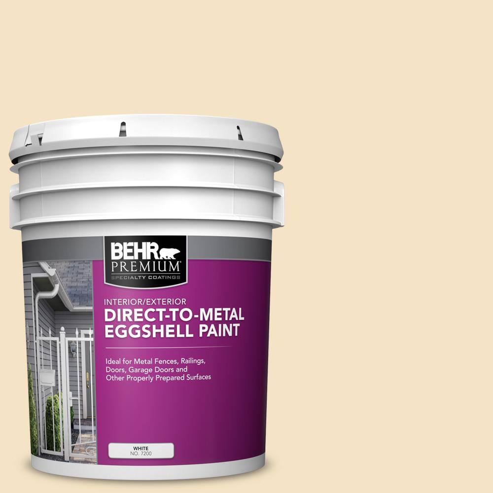 BEHR PREMIUM 5 gal. PPU610 Cream Puff Eggshell Direct to