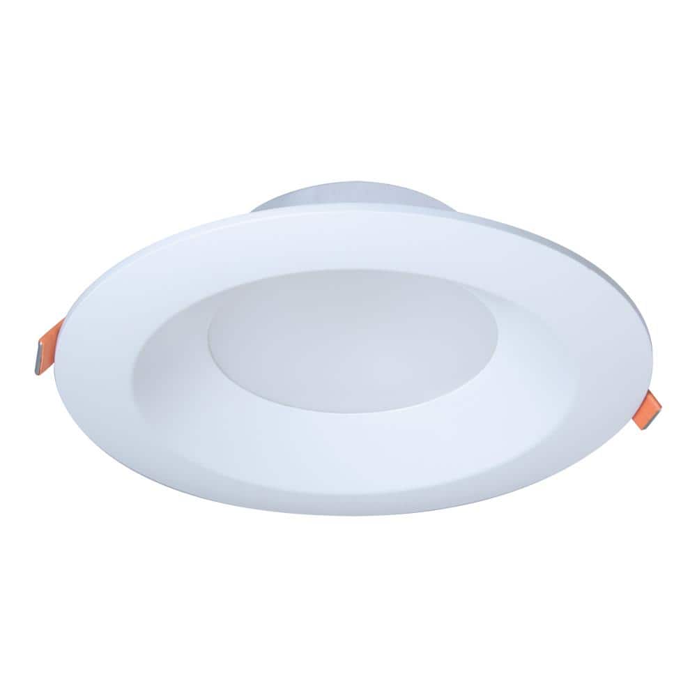 Halo LTDM Series in. Adjustable CCT Canless IC Rated Dimmable Indoor,  Outdoor Integrated LED Recessed Light Trim LT6089FS351EWHDMR The Home  Depot