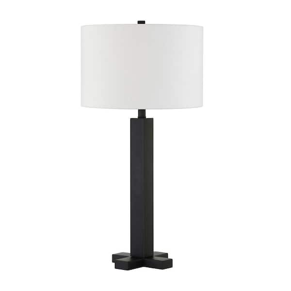 Dunand 27.25 in. Blackened Bronze Table Lamp