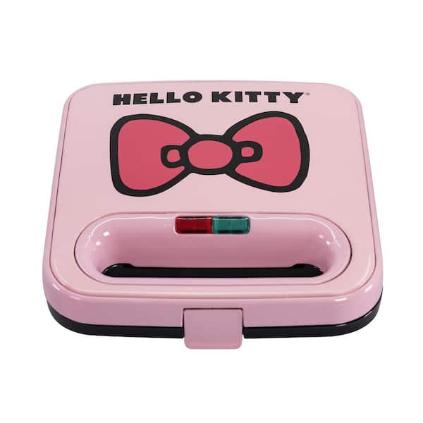 Uncanny Brands Hello Kitty 900W Pink Sandwich Maker
