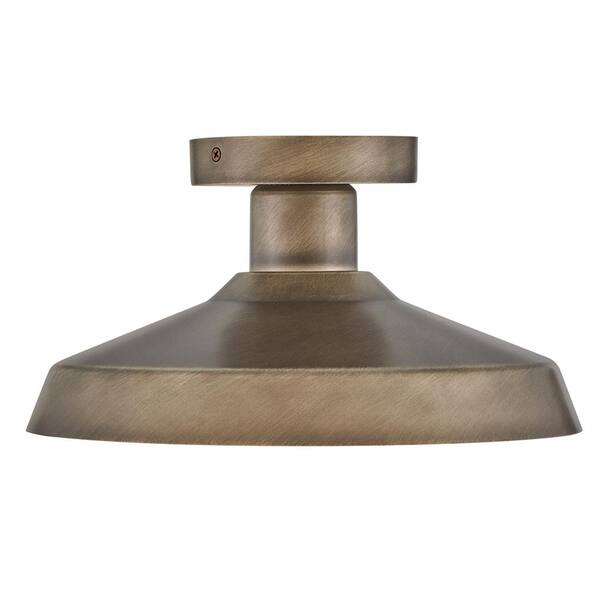 HINKLEY - Forge 12.0 in. 1 Light Burnished Bronze Flush Mount
